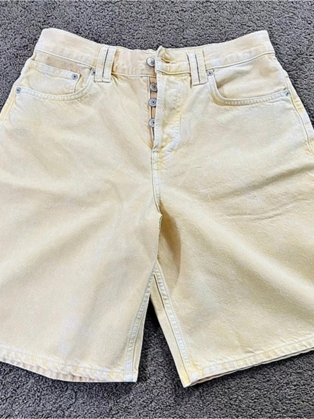 We The Free Ladies Yellow Bermuda Shorts Waist 27